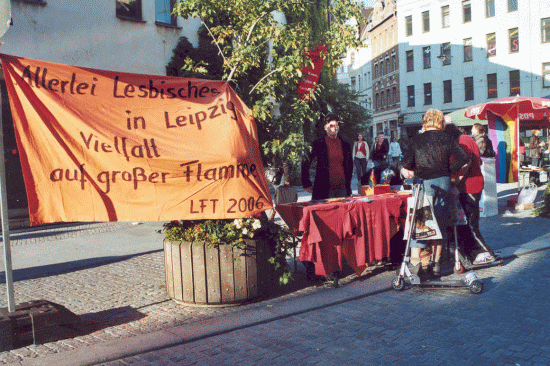 Strassenfest in Halle: LFT - Stand