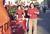 Strassenfest in Halle: Astrid und Silvana