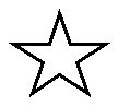 Symbol Stern mit fünf Spitzen